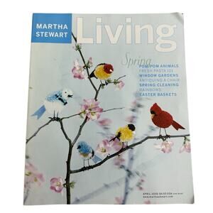Vintage Martha Stewart Living Magazine April 2000 with Recipe Cards SPRING